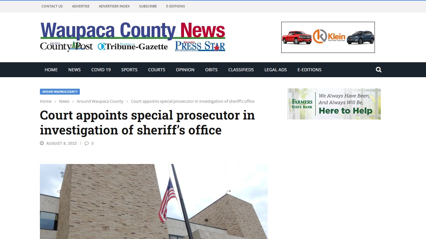 Court appoints special prosecutor in investigation of sheriff’s office ...